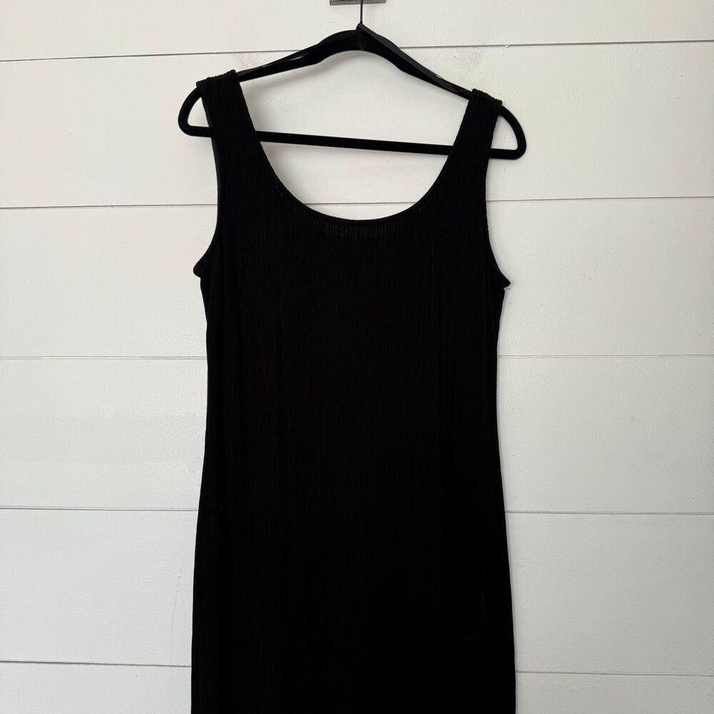 Alex Evenings Women’s 16 Black Ribbed Tank Dress
